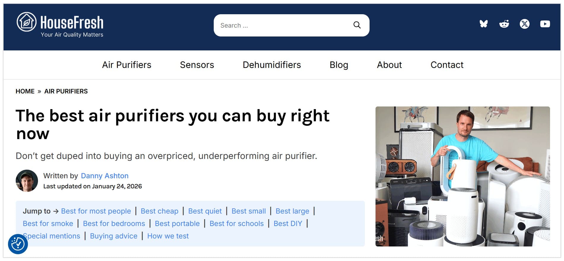 Blog sur le meilleur purificateur d'air